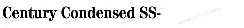 Century Condensed SS字体转换 Century Condensed SS字体转换